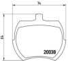 BREMBO P 52 002 Brake Pad Set, disc brake